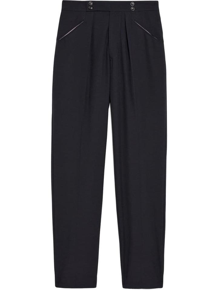 Mackintosh 0003 Black Wool 0003 Tailored Trousers