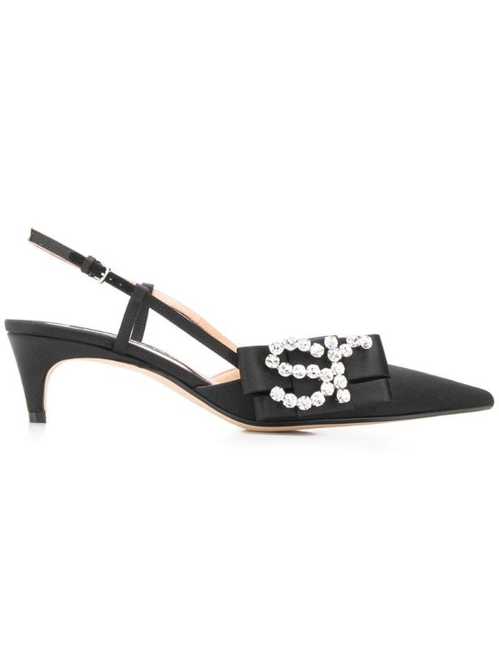 Sergio Rossi Sr Icona Slingbacks - Black