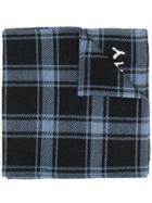 Givenchy Checked Winter Scarf - Blue