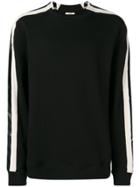 Zilver Side Stripe Sweater - Black