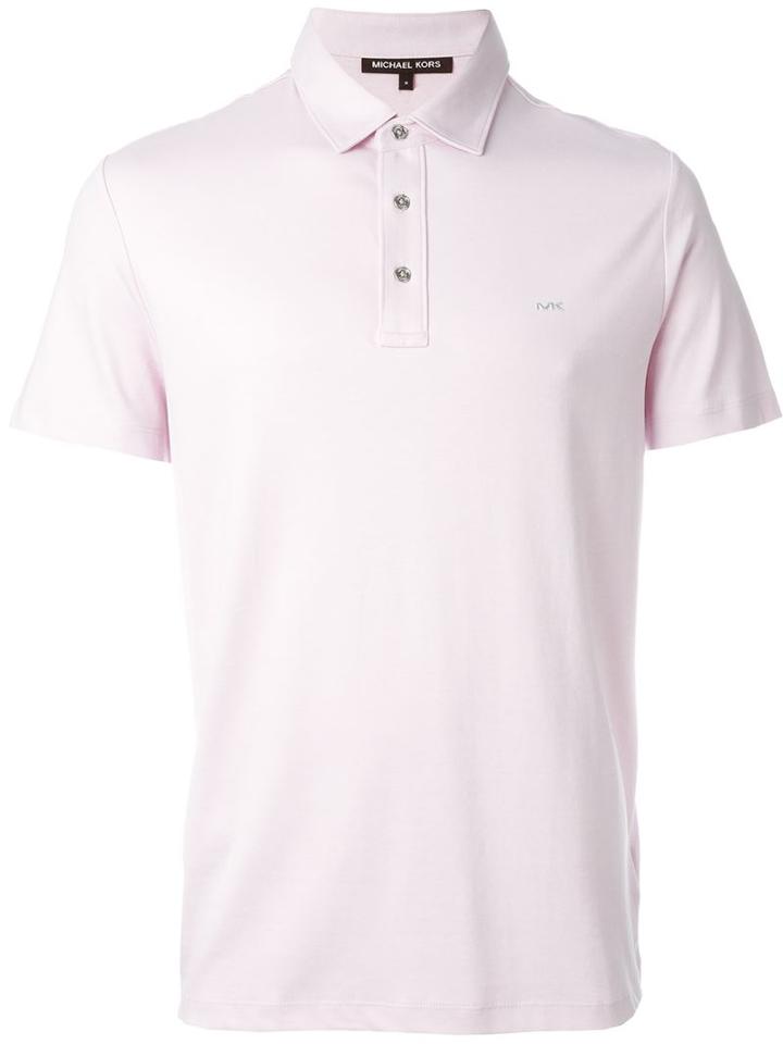 Michael Kors Logo Plaque Polo Shirt