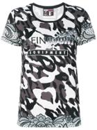 Plein Sport Camouflage Print T-shirt - Black