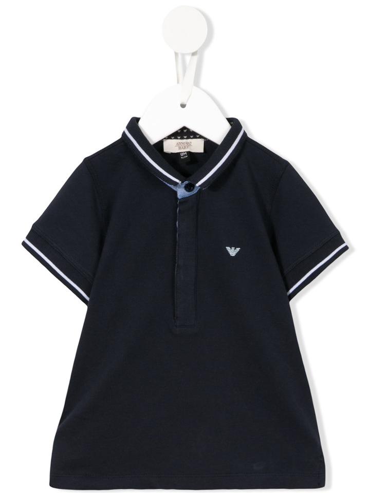 Armani Junior - Classic Polo Shirt - Kids - Cotton/spandex/elastane - 6 Mth, Infant Boy's, Blue