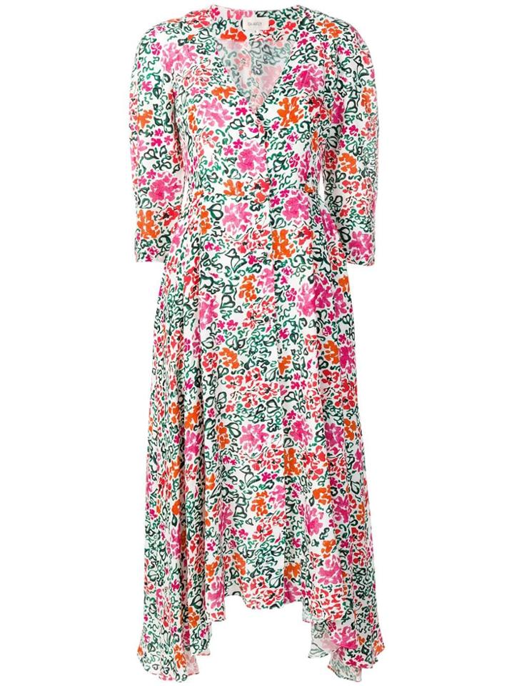 Isa Arfen Floral Midi Dress - Pink