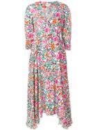 Isa Arfen Floral Midi Dress - Pink