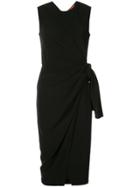 Altuzarra Harriet Ruched Midi Dress - Black