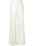 Alexis Sequin Embellished Trousers - Neutrals