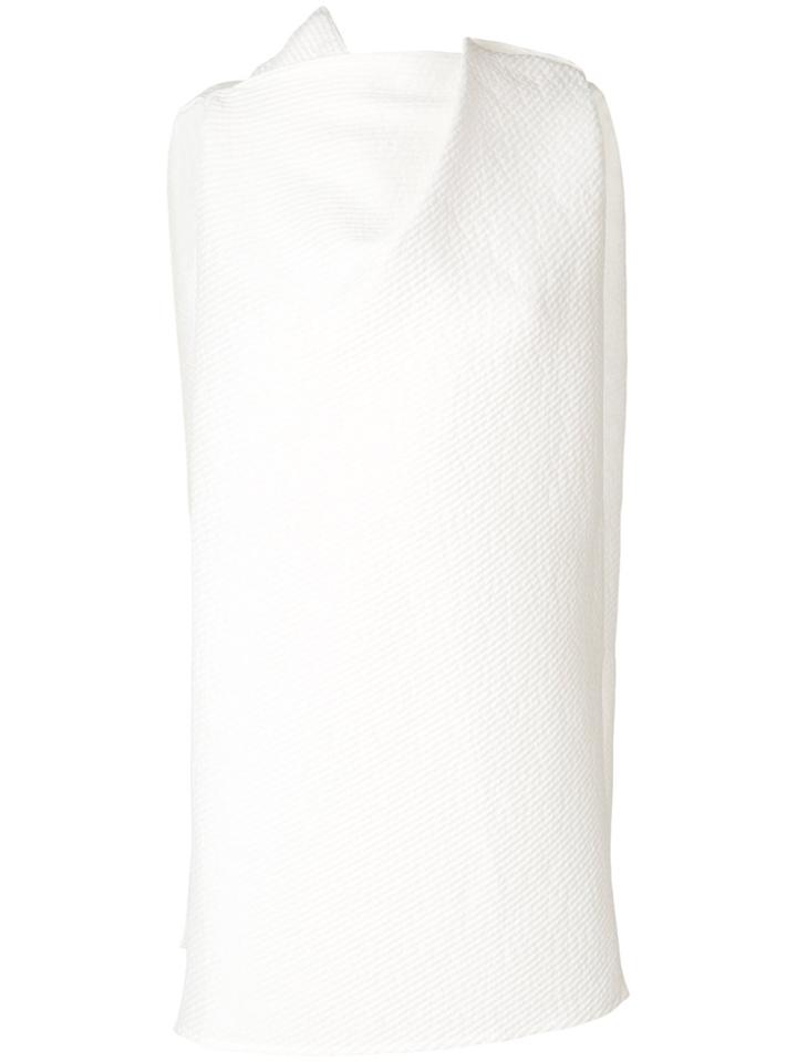Rick Owens Textured Mini Dress - White