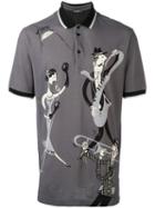 Dolce & Gabbana - Musical Print Polo Shirt - Men - Silk/cotton - 46, Grey, Silk/cotton