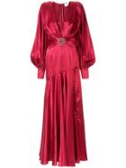 Bronx And Banco Carmen Belted Gown - Red