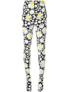 Richard Quinn Daisy Print Leggings - Black