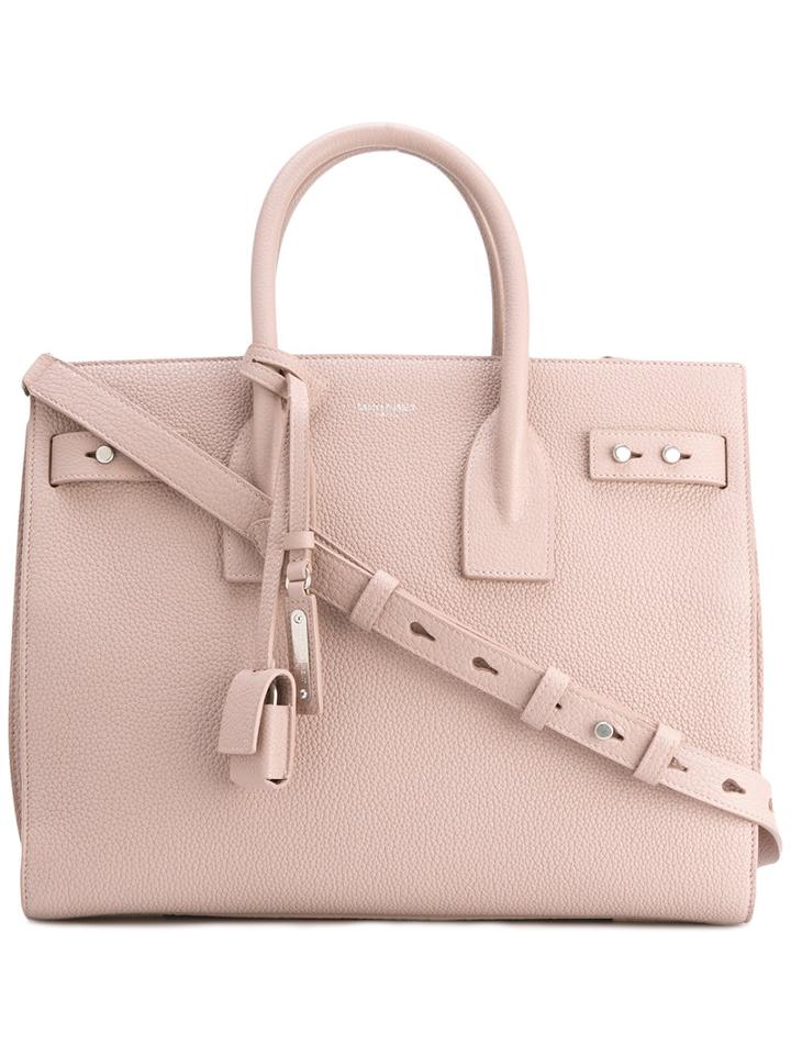 Saint Laurent Small Sac De Jour Souple Tote, Women's, Pink/purple, Leather
