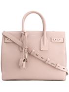 Saint Laurent Small Sac De Jour Souple Tote, Women's, Pink/purple, Leather