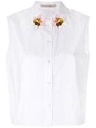 Christopher Kane Embroidered Collar Shirt - White