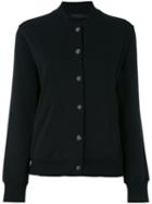 Federica Tosi - Soft Bomber Jacket - Women - Cotton/spandex/elastane - Xs, Black, Cotton/spandex/elastane