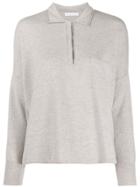 Fabiana Filippi Knitted Polo Neck Top - Neutrals