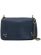 Jérôme Dreyfuss - Stud Detail Shoulder Bag - Women - Suede - One Size, Blue, Suede