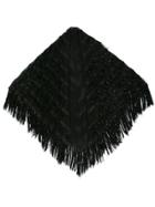 Gucci Fringed Scarf - Black