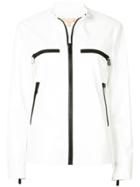 Michael Kors Black Trim Surf Jacketfu - White