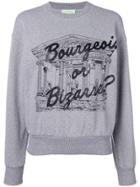 Aries 'bourgeois Or Bizarre' Sweatshirt - Grey