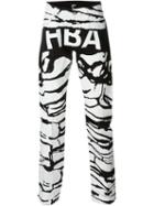 Hood By Air Paint Splatter Logo Jeans, Men's, Size: 33, Black, Cotton