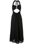 Reinaldo Lourenço Halterneck Cut Out Dress - Black