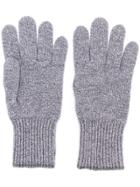 Brunello Cucinelli Contrast Trim Gloves - Grey