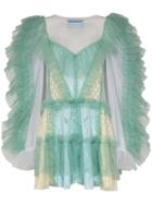 Victor & Rolf Tulle Mini Dress - Blue