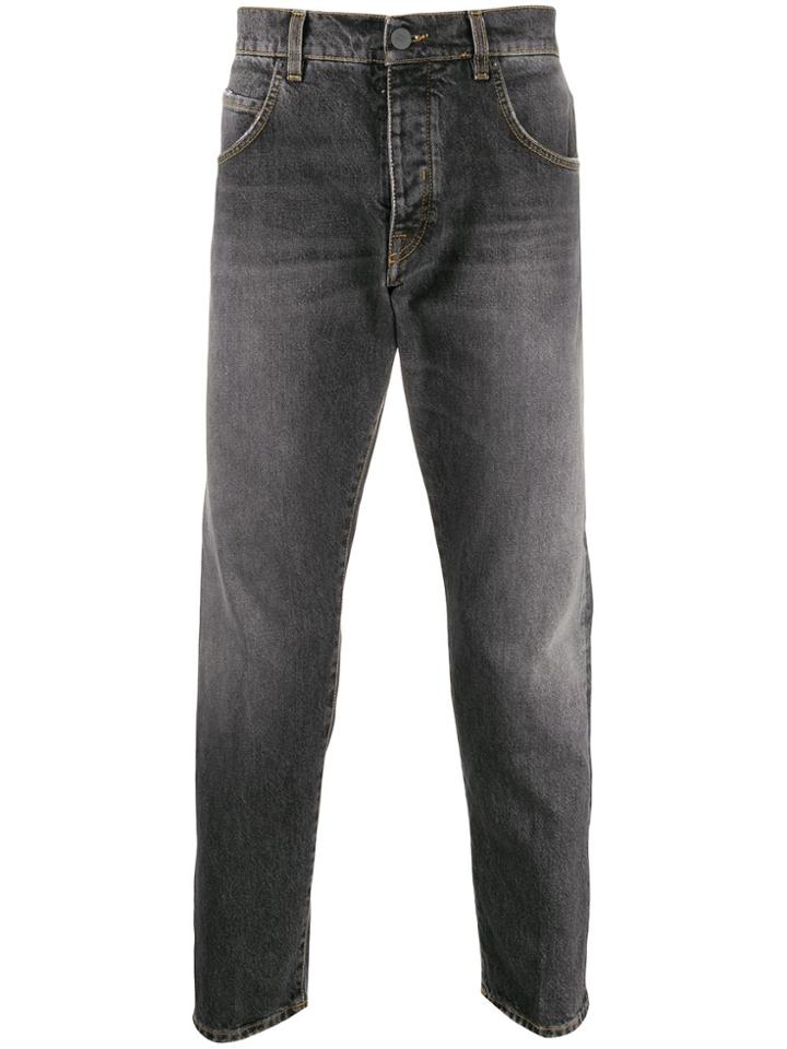 Two Denim Straight-leg Jeans - Grey