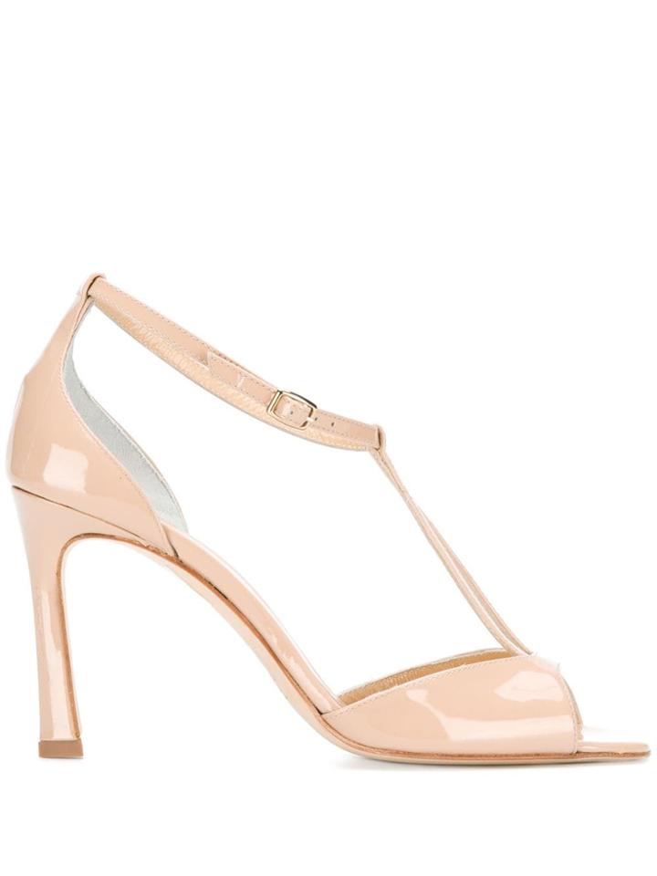 The Seller V Strap Sandals - Neutrals