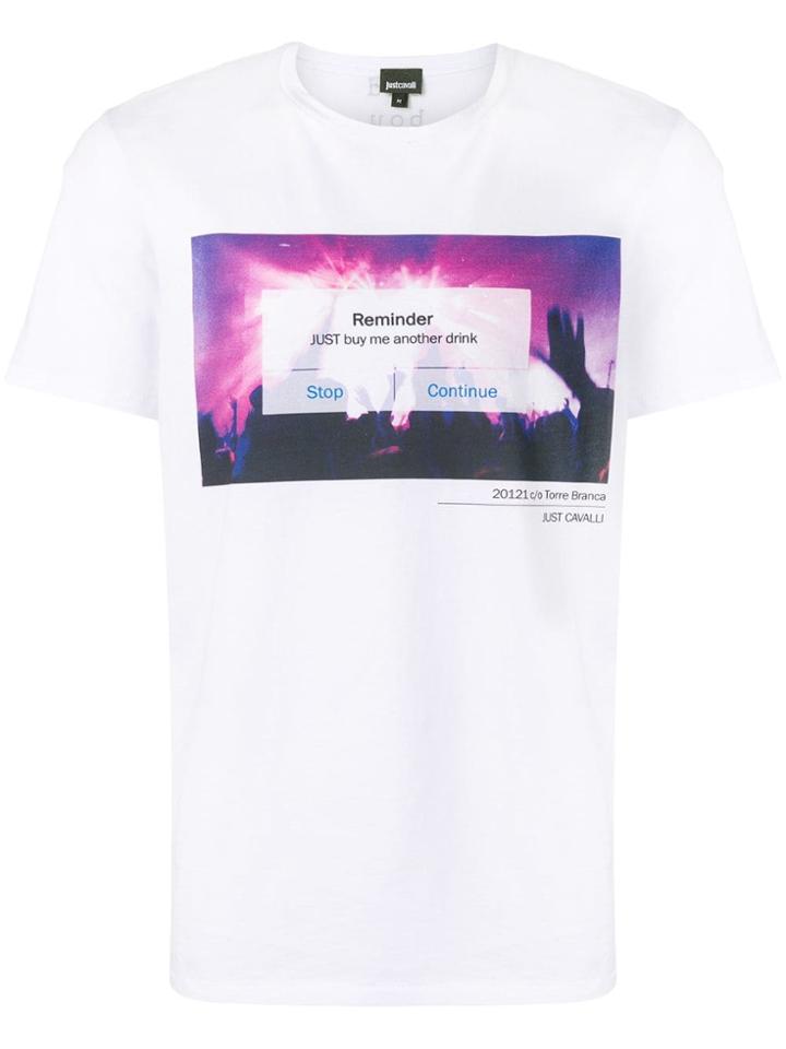 Just Cavalli 'buy Me Another Drink'0 T-shirt - White
