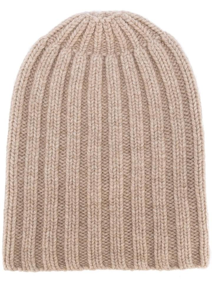 Danielapi Ribbed Beanie, Men's, Nude/neutrals, Cashmere