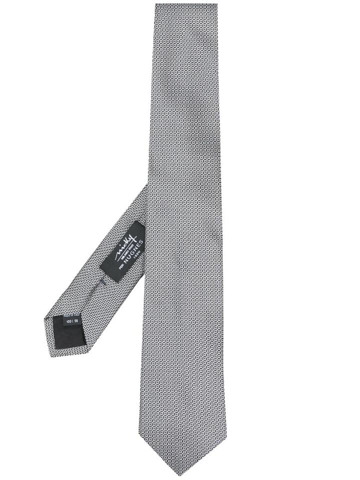 Nicky Jacquard Tie - Grey