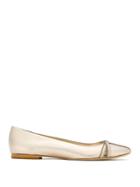 Sarah Chofakian Pati Metallic Ballerinas - Silver