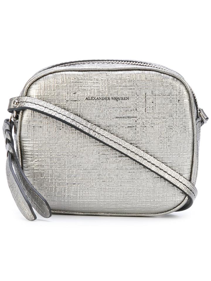 Alexander Mcqueen - Zipped Crossbody Bag - Women - Calf Leather - One Size, Grey, Calf Leather