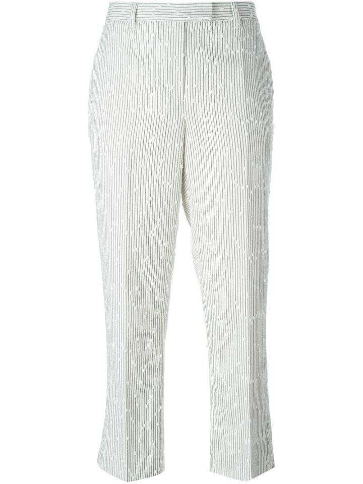 3.1 Phillip Lim Bouclé Cropped Trousers, Women's, Size: 8, Nude/neutrals, Silk/cotton/acrylic/polyester