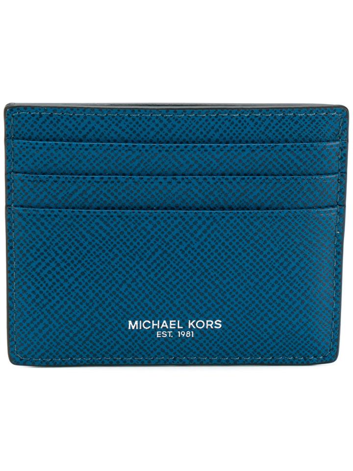 Michael Kors Collection Harrison Card Case - Blue