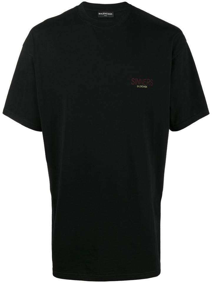 Balenciaga Sinners T Shirt - Black