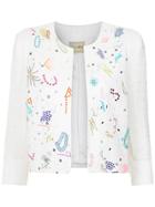 Andrea Bogosian Embellished Coat - White