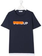 Dondup Kids Printed Logo T-shirt - Blue
