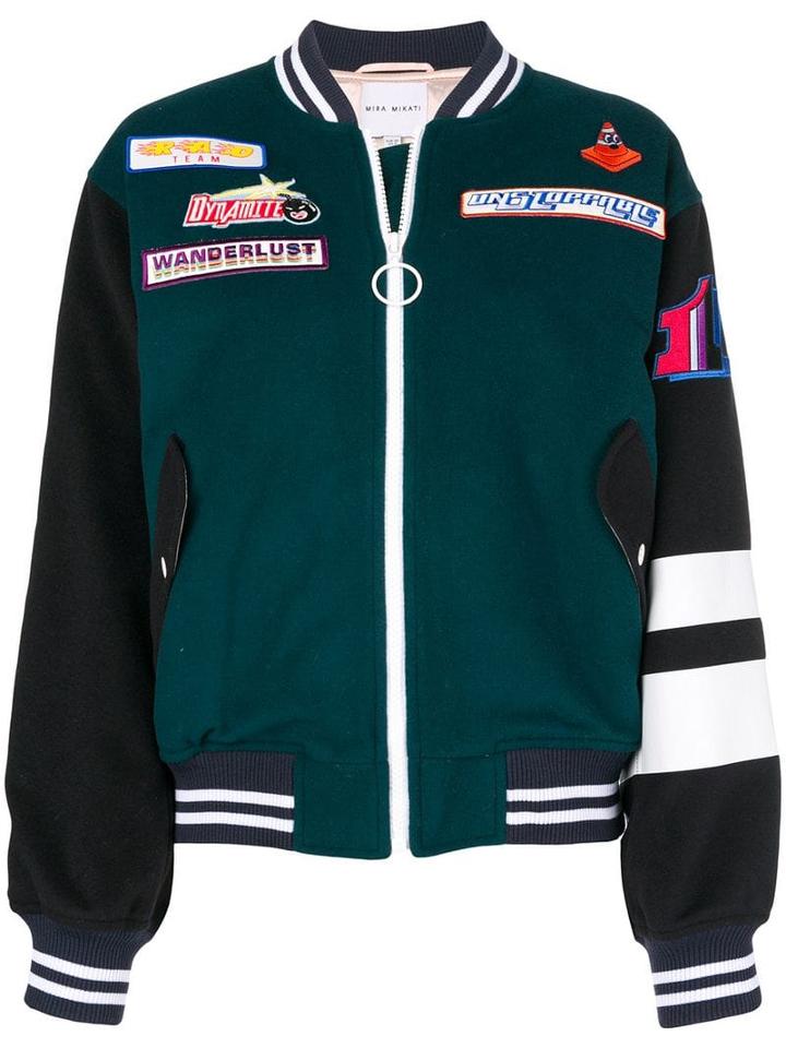 Mira Mikati Adrenalin Seekers Bomber Jacket - Green