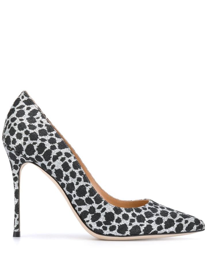 Sergio Rossi Godiva Animal-print Pumps - Black