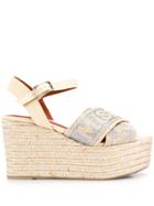 Missoni Wedged Espadrille Sandals - Neutrals
