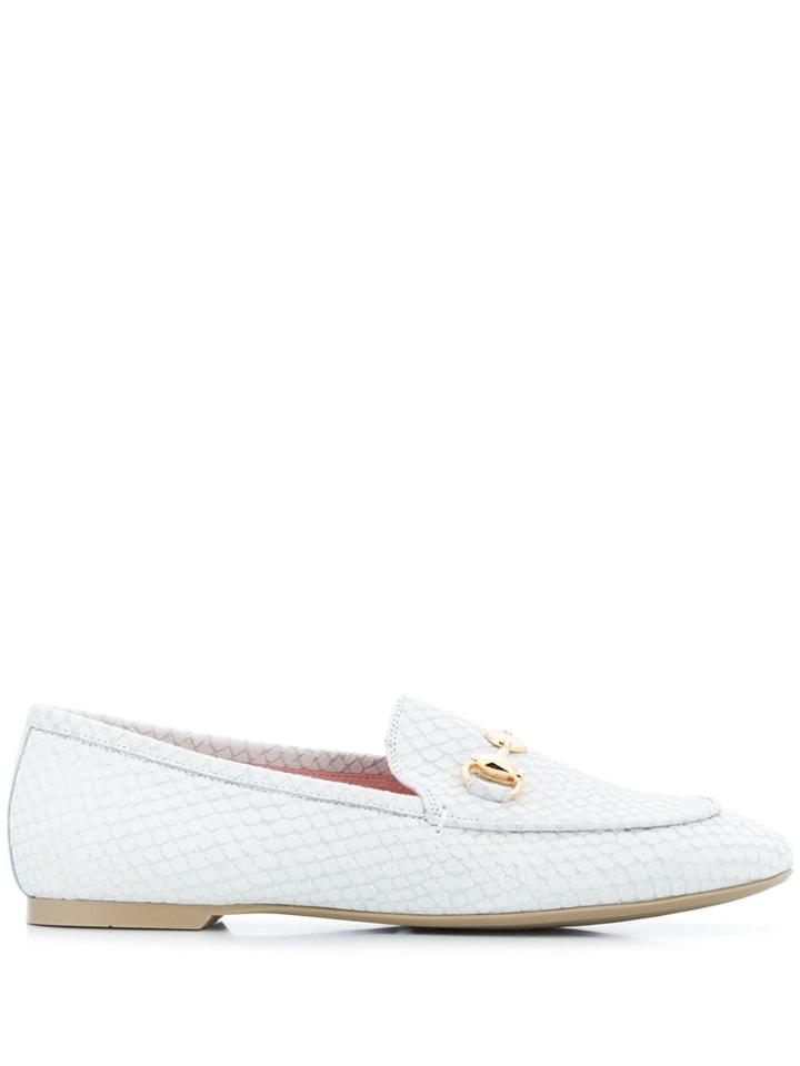 Pretty Ballerinas Horsebit Loafers - White