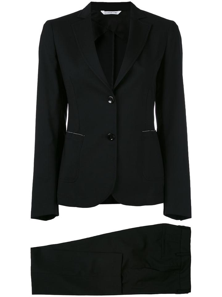 Tonello - Classic Blazer - Women - Spandex/elastane/cupro/virgin Wool - 38, Black, Spandex/elastane/cupro/virgin Wool