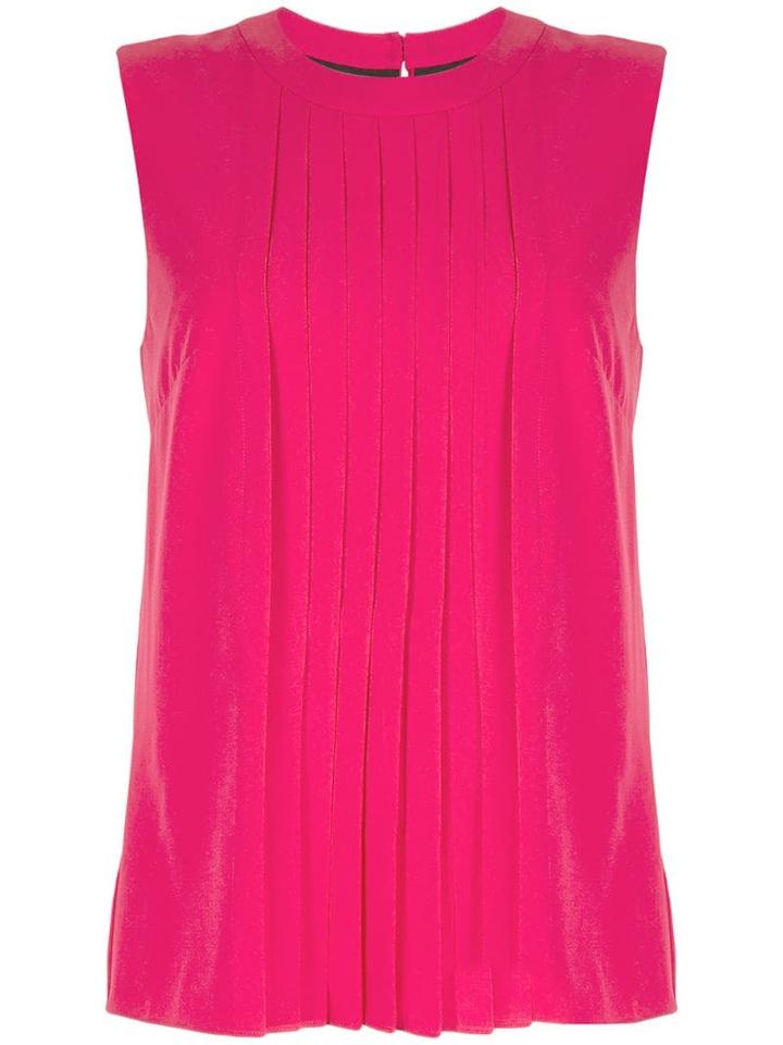 Markus Lupfer Pleated Sleeveless Blouse - Pink