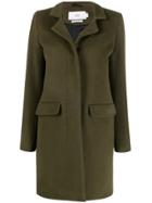 Closed Single-breasted Coat - Green