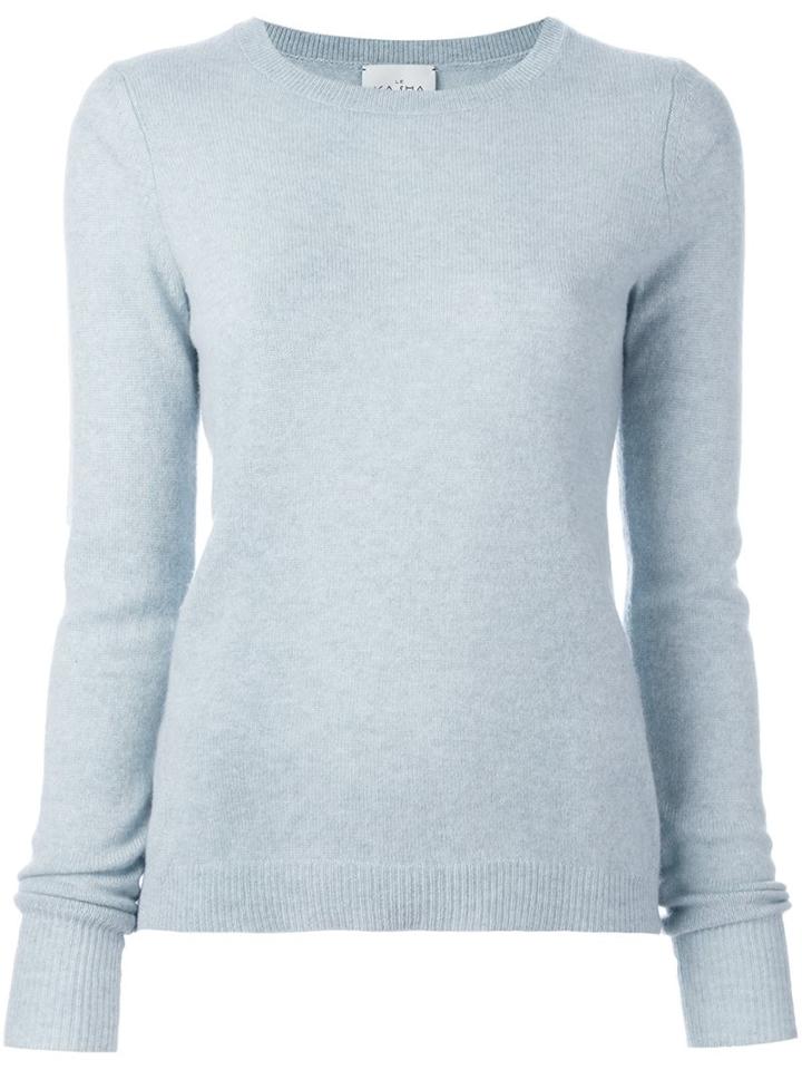 Le Kasha Cashmere 'oman' Jumper, Women's, Size: Small, Blue, Cashmere