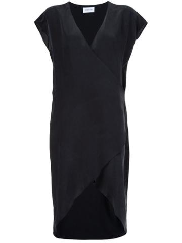 Sam & Lavi Karsen Faux Wrap Dress, Women's, Size: Xs, Black, Silk