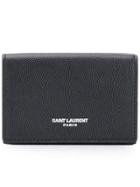 Saint Laurent Grained Card Case - Black